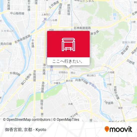 御香宮前地図