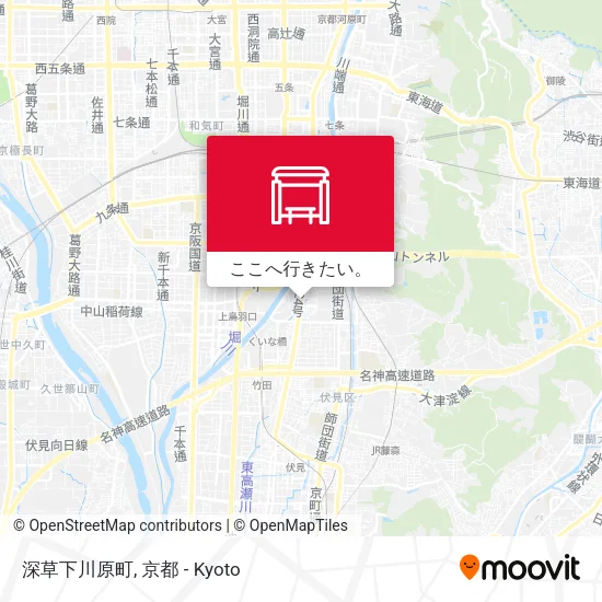 深草下川原町地図