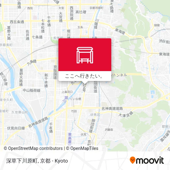 深草下川原町地図