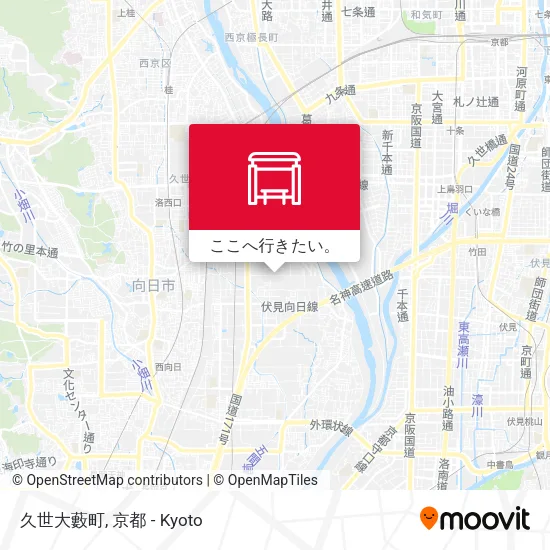 久世大藪町地図