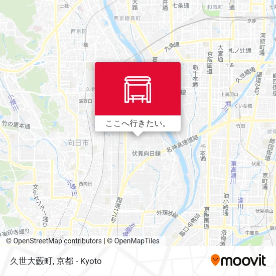 久世大藪町地図