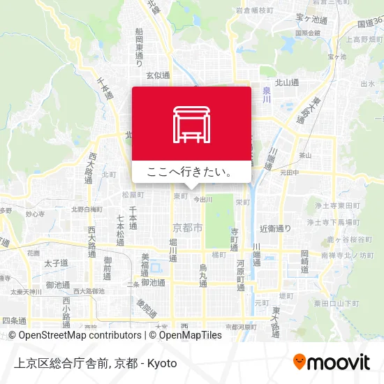 上京区総合庁舎前地図