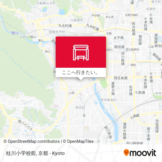 桂川小学校前地図