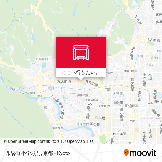 常磐野小学校前地図