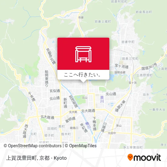 上賀茂豊田町地図