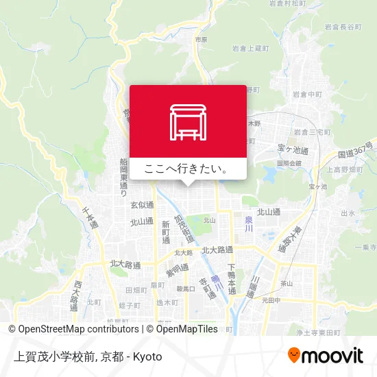 上賀茂小学校前地図