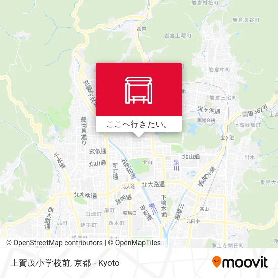 上賀茂小学校前地図