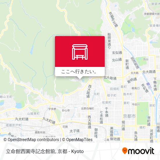 立命館西園寺記念館前地図