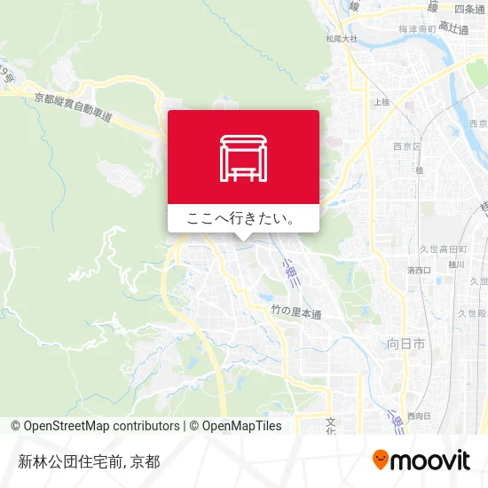 新林公団住宅前地図