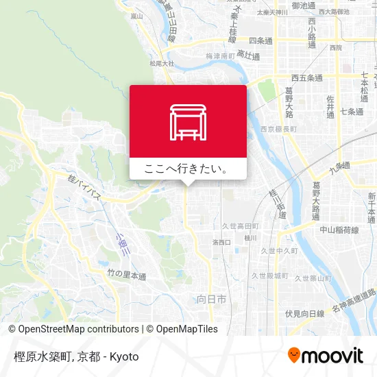 樫原水築町地図