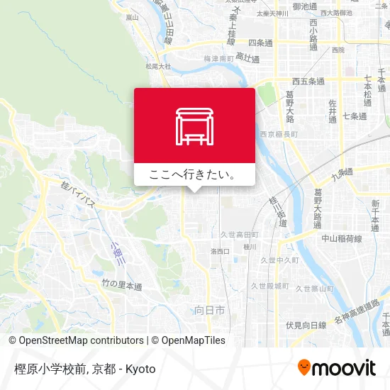 樫原小学校前地図