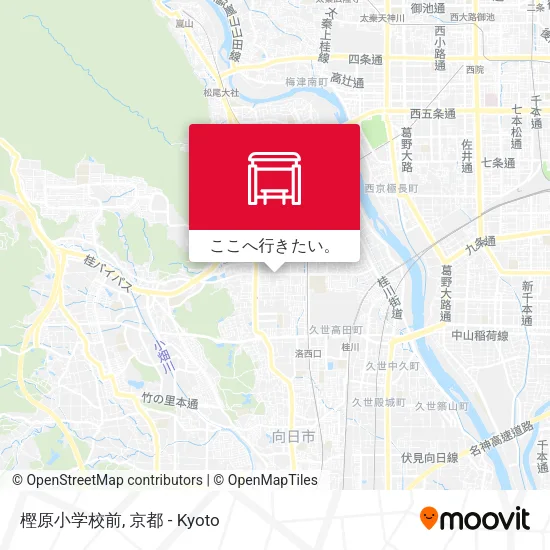 樫原小学校前地図