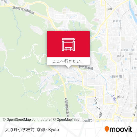 大原野小学校前地図