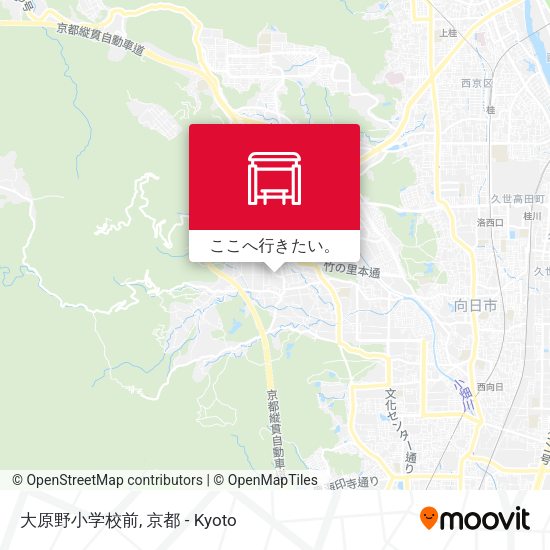 大原野小学校前地図