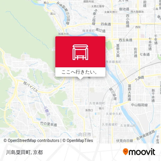 川島粟田町地図