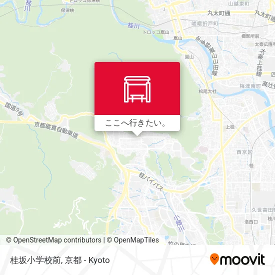 桂坂小学校前地図