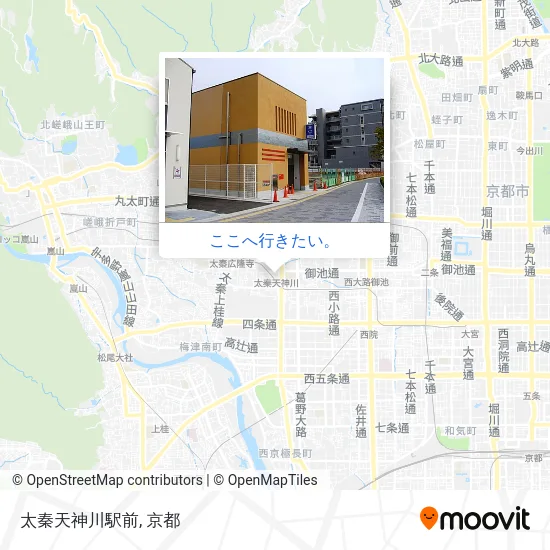 太秦天神川駅前地図