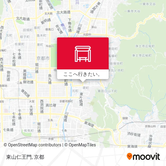 東山仁王門地図