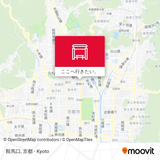 鞍馬口地図