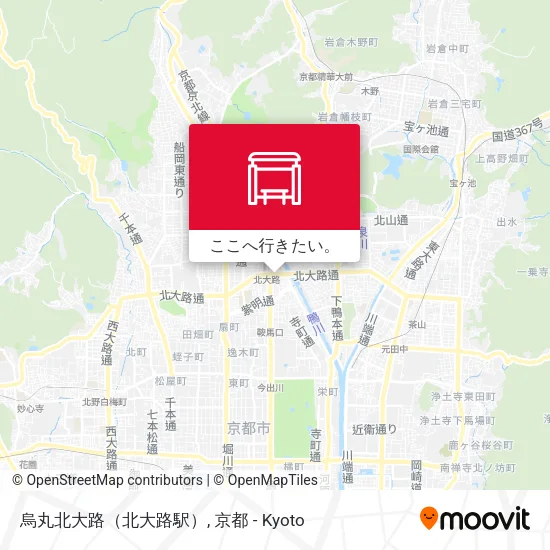 烏丸北大路（北大路駅）地図