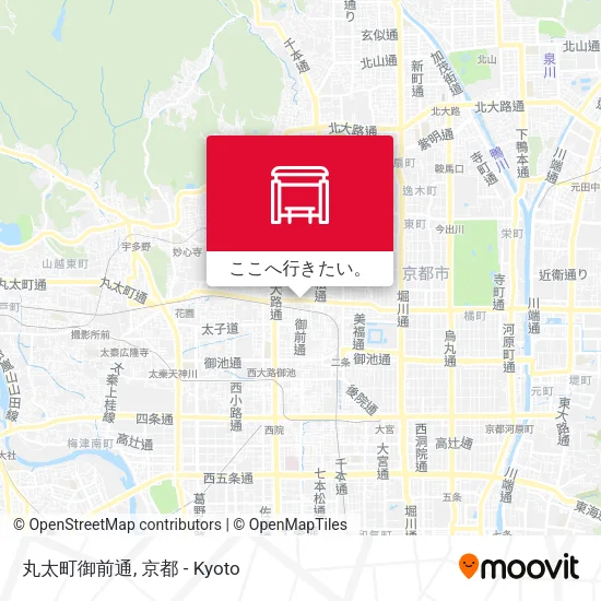 丸太町御前通地図