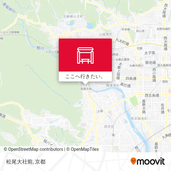 松尾大社前地図