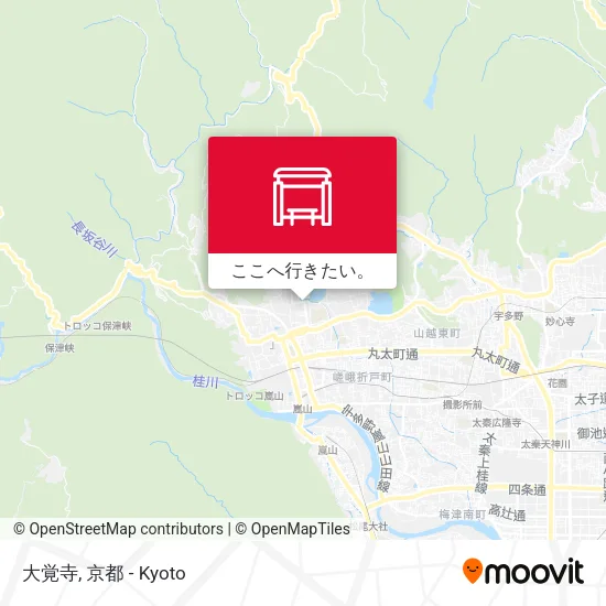 大覚寺地図