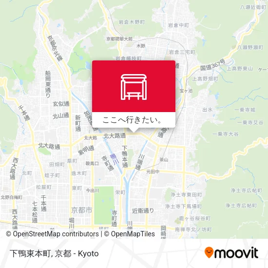 下鴨東本町地図