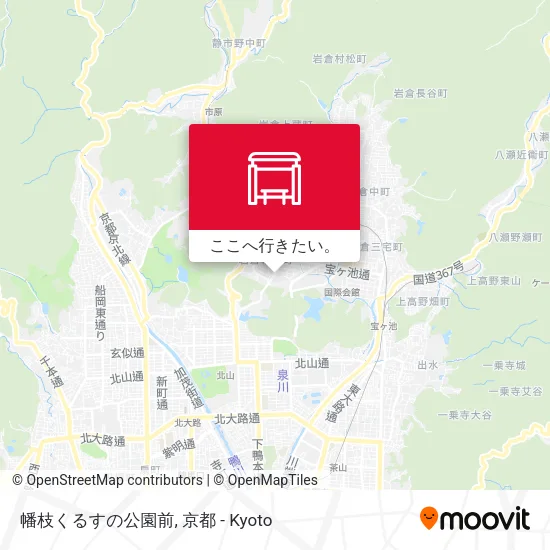 幡枝くるすの公園前地図