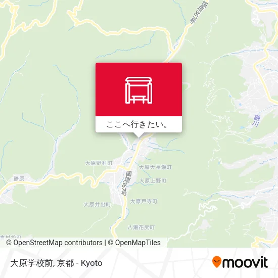 大原学校前地図