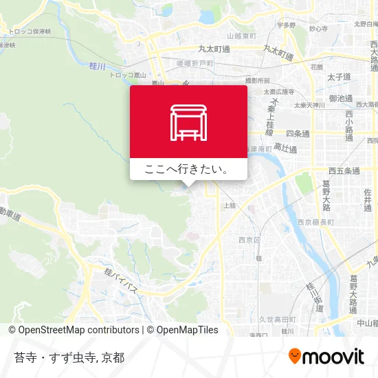 苔寺・すず虫寺地図