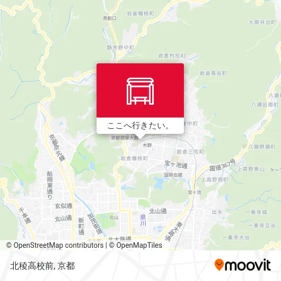 北稜高校前地図