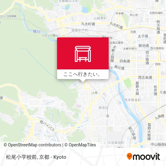 松尾小学校前地図
