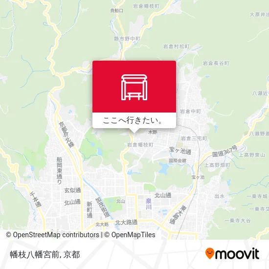 幡枝八幡宮前地図