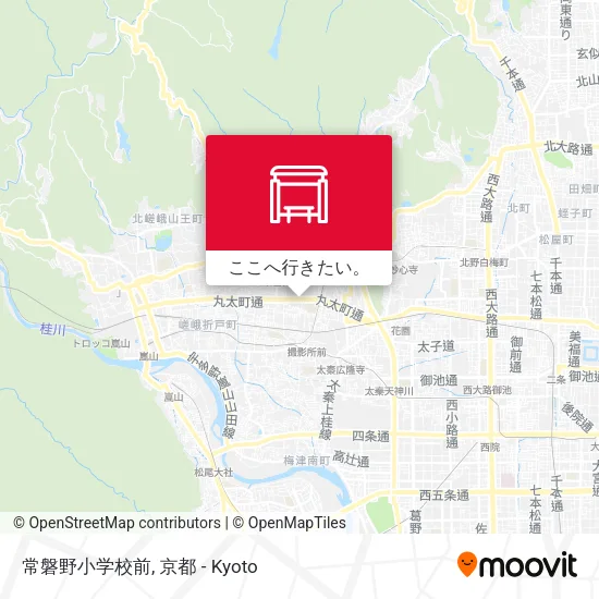 常磐野小学校前地図