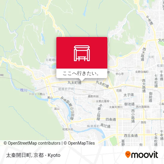 太秦開日町地図