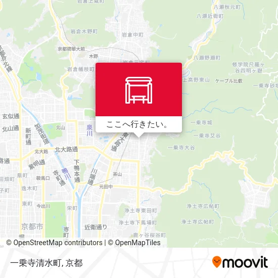 一乗寺清水町地図