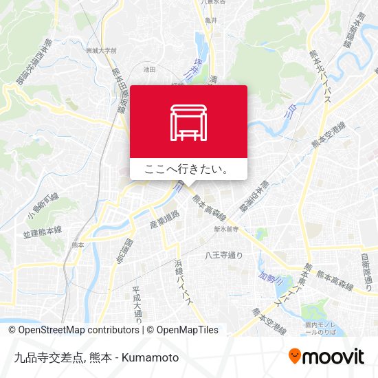 九品寺交差点地図