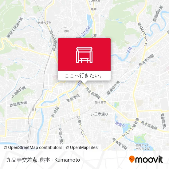 九品寺交差点地図
