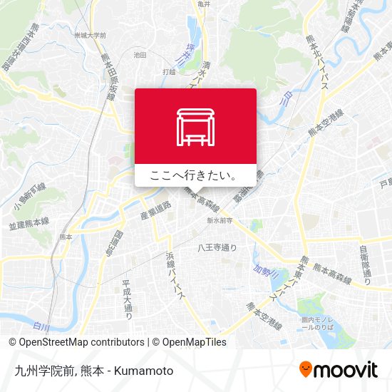 九州学院前地図