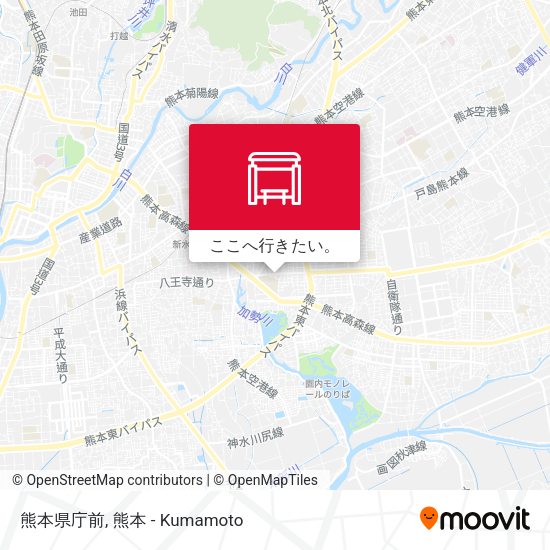 熊本県庁前地図