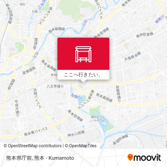 熊本県庁前地図