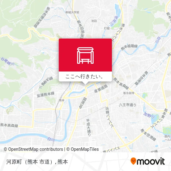 河原町（熊本 市道）地図