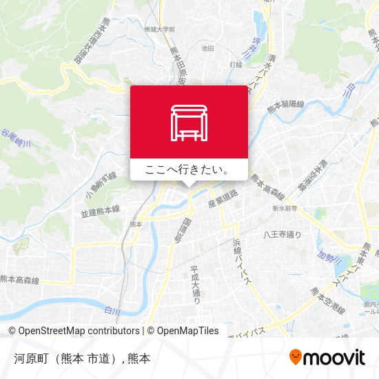 河原町（熊本 市道）地図