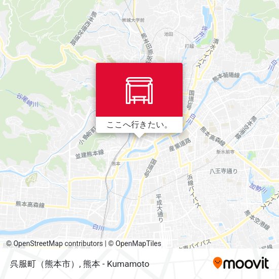 呉服町（熊本市）地図