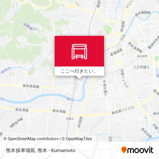 熊本操車場前地図
