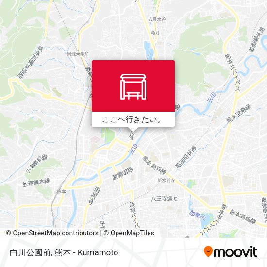 白川公園前地図