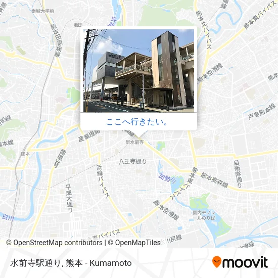 水前寺駅通り地図