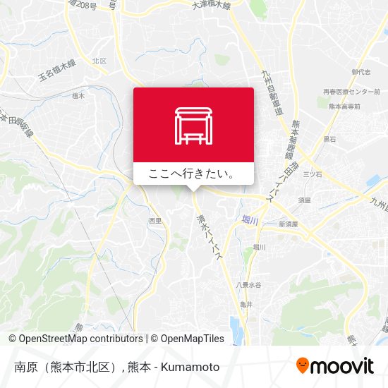 南原（熊本市北区）地図