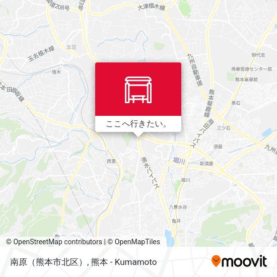 南原（熊本市北区）地図